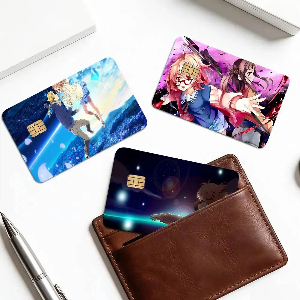 Anime Beyond The Boundary Art Print Credit Card Skin Waterproof PVC Bank Card Decal
