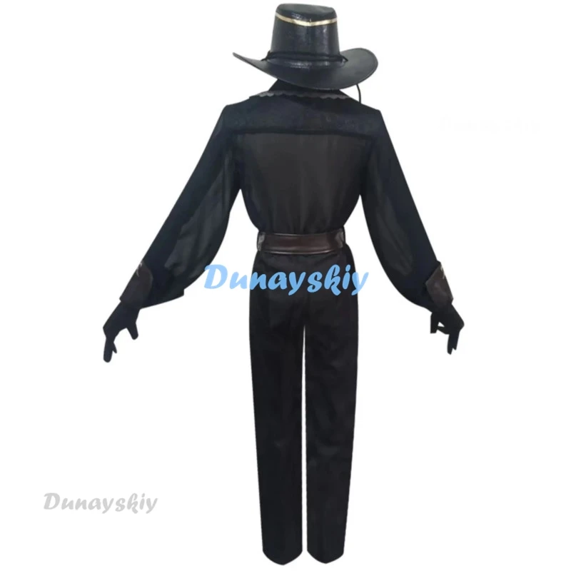 Game Identity V Cosplay Costumes Survivor Prospector Norton Campbell Black Tulip Skin Cosplay Costume Uniforms Clothes Suits New