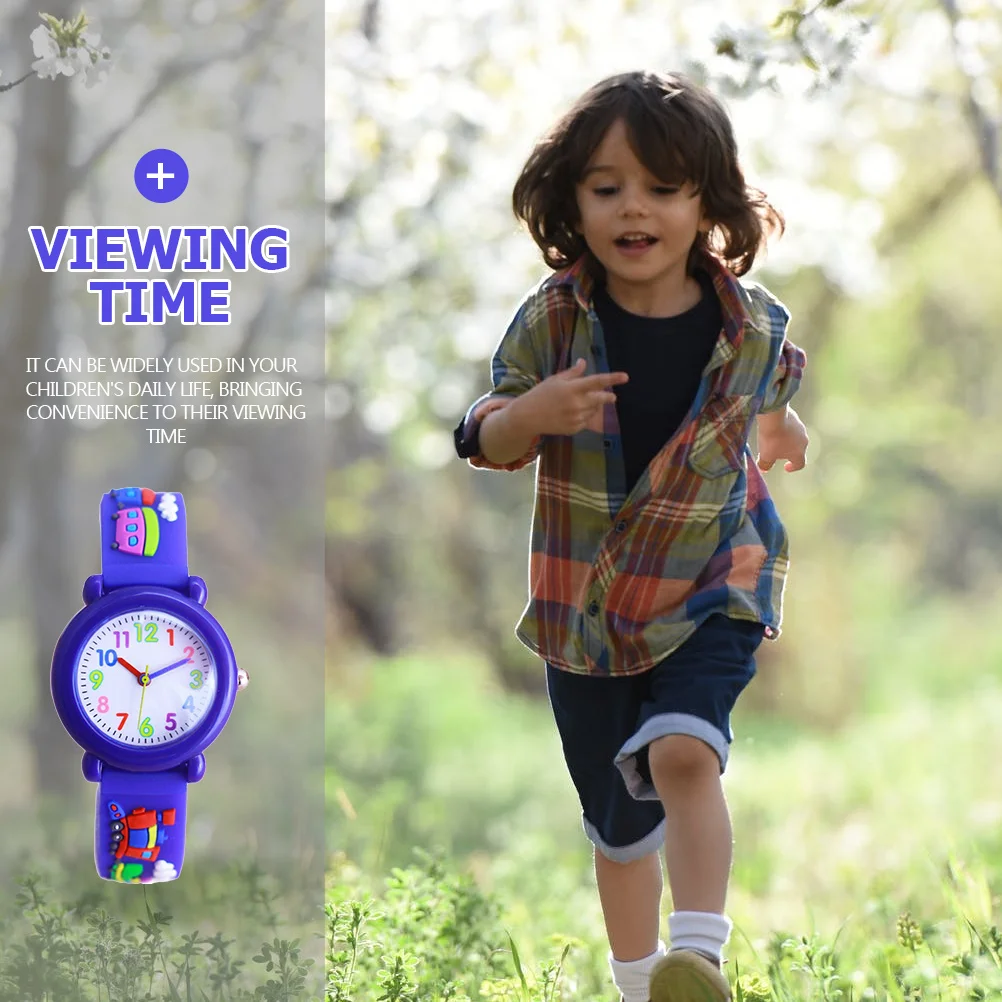 1Pcs 3D Silicone Watch Cartoon Decorative Wristwatch Comfortable Lovely Wrist Watch Clear Time Display