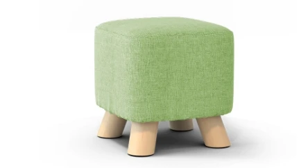 Taburete de zapatos de madera maciza, taburete cuadrado creativo, taburete pequeño para el hogar, sofá, mesa de centro