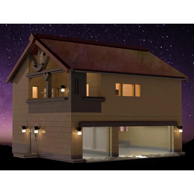 Moc Mattoni da costruzione Accessorio modulare Unità Dwelling su modello di garage Blocchi tecnologici Regali di costruzione di giocattoli fai da te di Natale