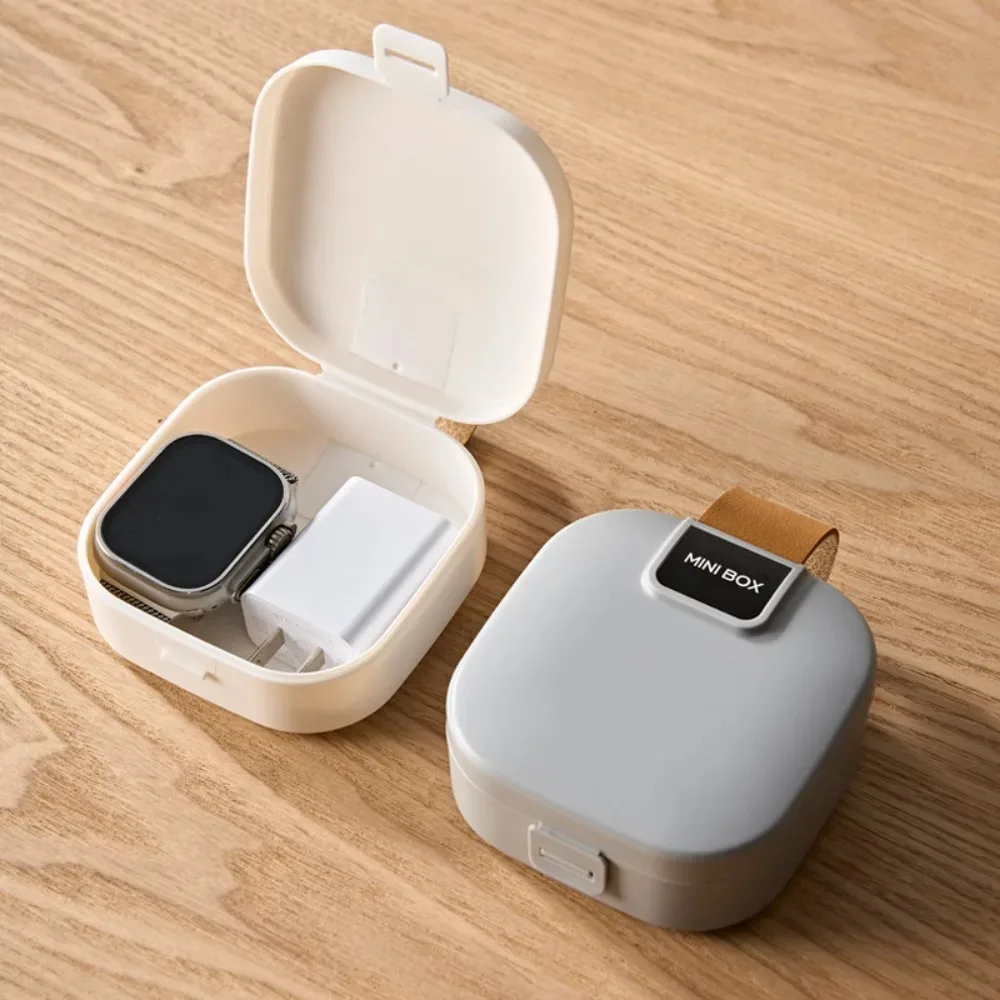 Bluetooth Earphones Miscellaneous Sorting Small Box, Portable Storage Box Data Cable Charger Multifunctional Mini Storage Box
