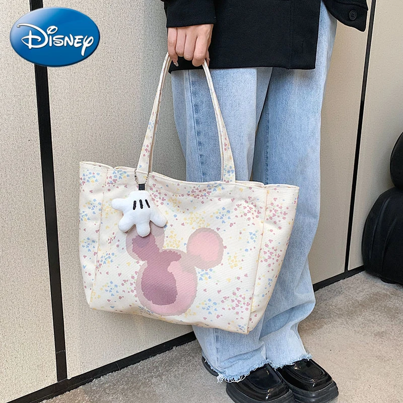 Disney New Mickey New Fashion High Quality Handbag Cartoon Casual Crossbody Bag Versatile Large Capacity Women\'s Shoulder Bag