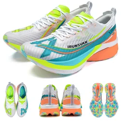 IRUNSVAN Shadow Wing 2.0 Carbon Plate Professional Marathon Running Shoes Men Lightweight Cushioning Training Outdoor Sneakers