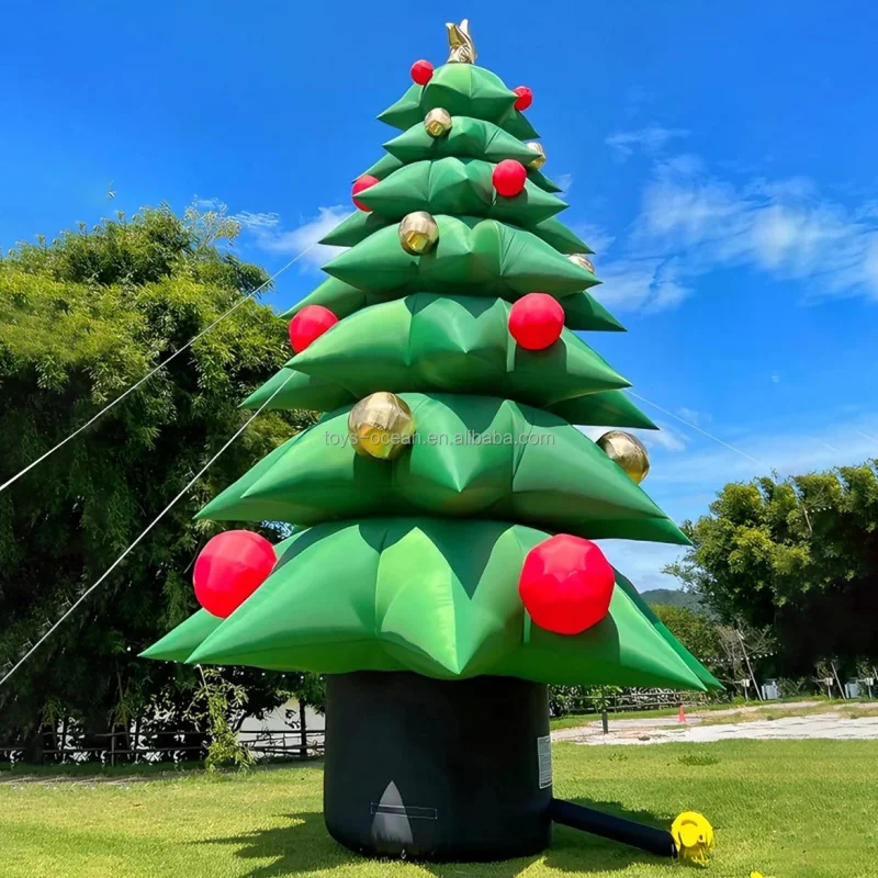 Hot Selling Christmas Event Decoration Inflatable Christmas Tree Santa Claus Snowman Model