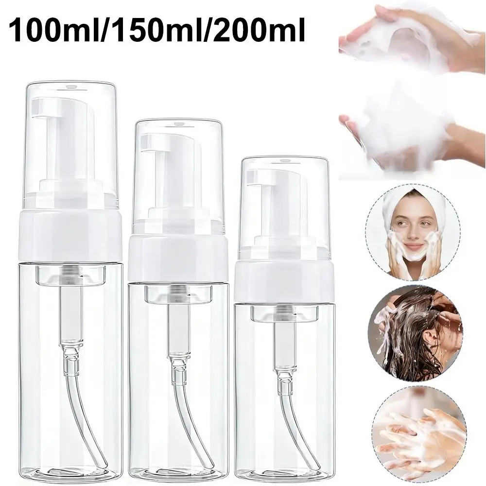 Portable 30/60ml Foam Pump Bottle Clear Plastic Empty Bottle Refillable Bottle Travel Cleaning