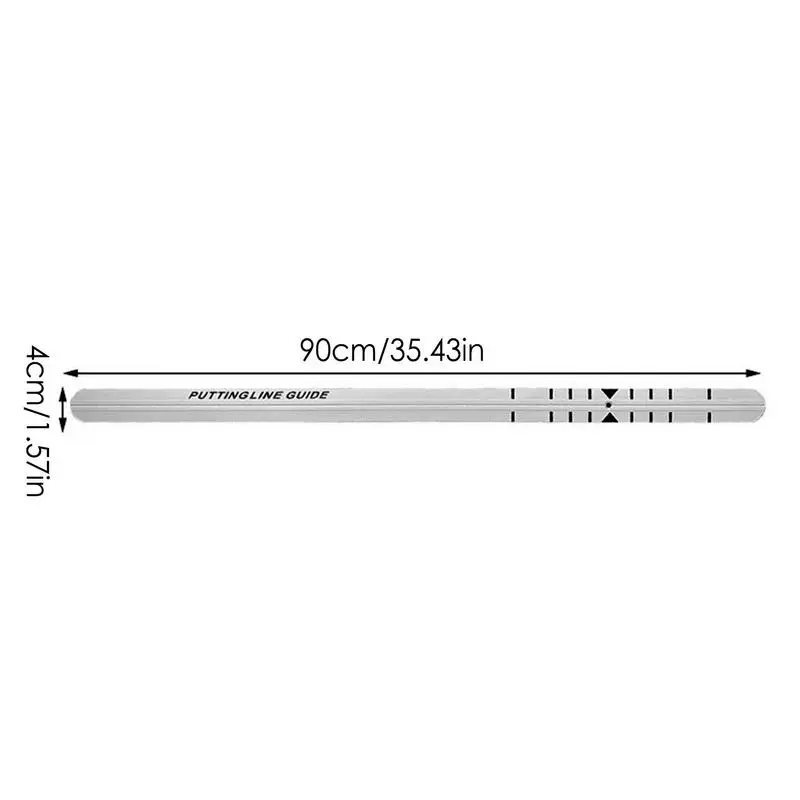 Golf Putting Ruler Putting Green Alignment Rail Golfing Practice Tool Improves Hitting Accuracy And Precise Distance Control For