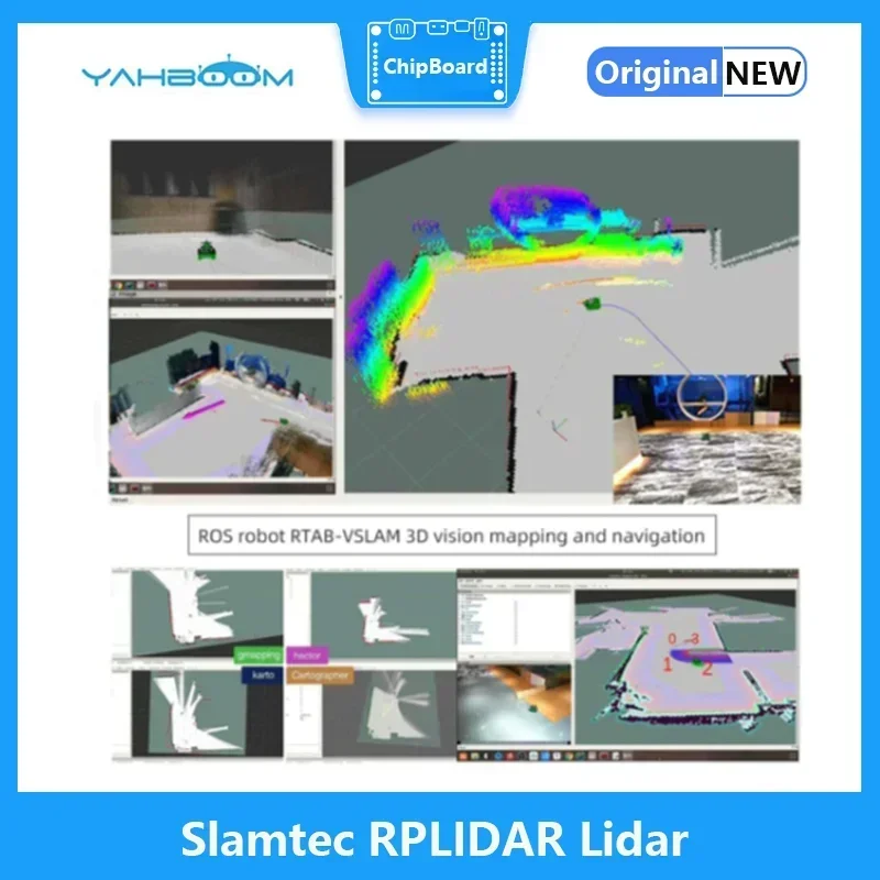 Slamtec RPLIDAR Lidar SLAM C1 A1 A2 A3 S2 S2L MapperM2 support Mapping navigation for ROS/ROS2