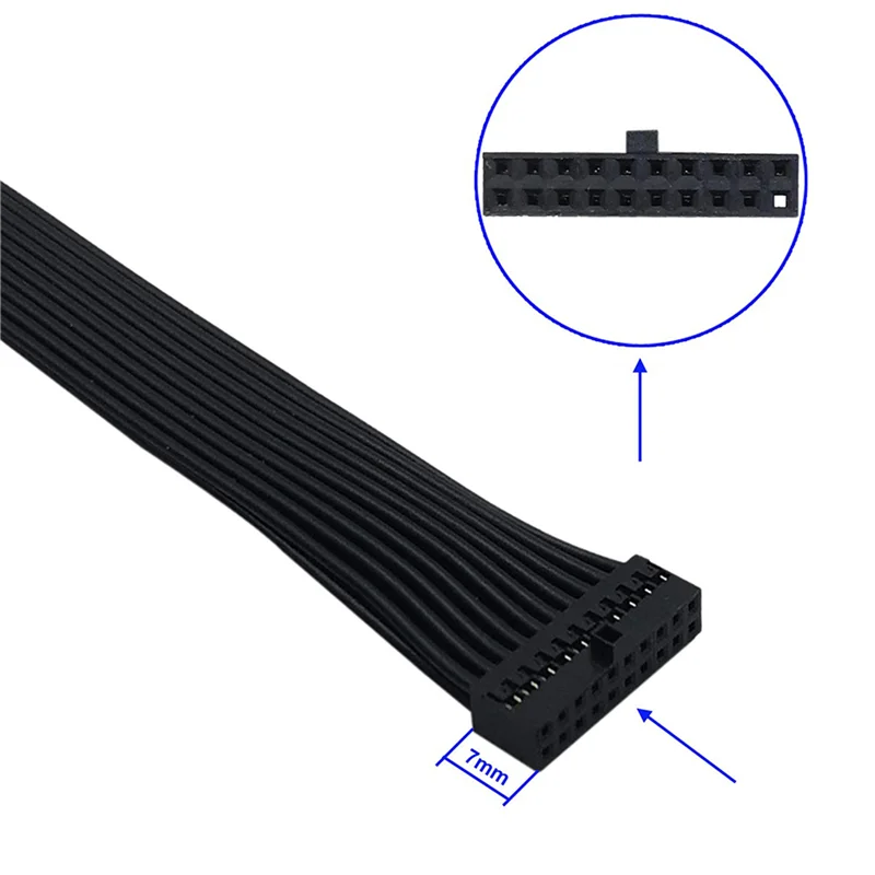 

A63X-6 шт. маленький мини-USB 3.0 19/20-контактный внутренний удлинительный кабель-адаптер USB 20-контактный удлинительный кабель для материнской платы 15 см