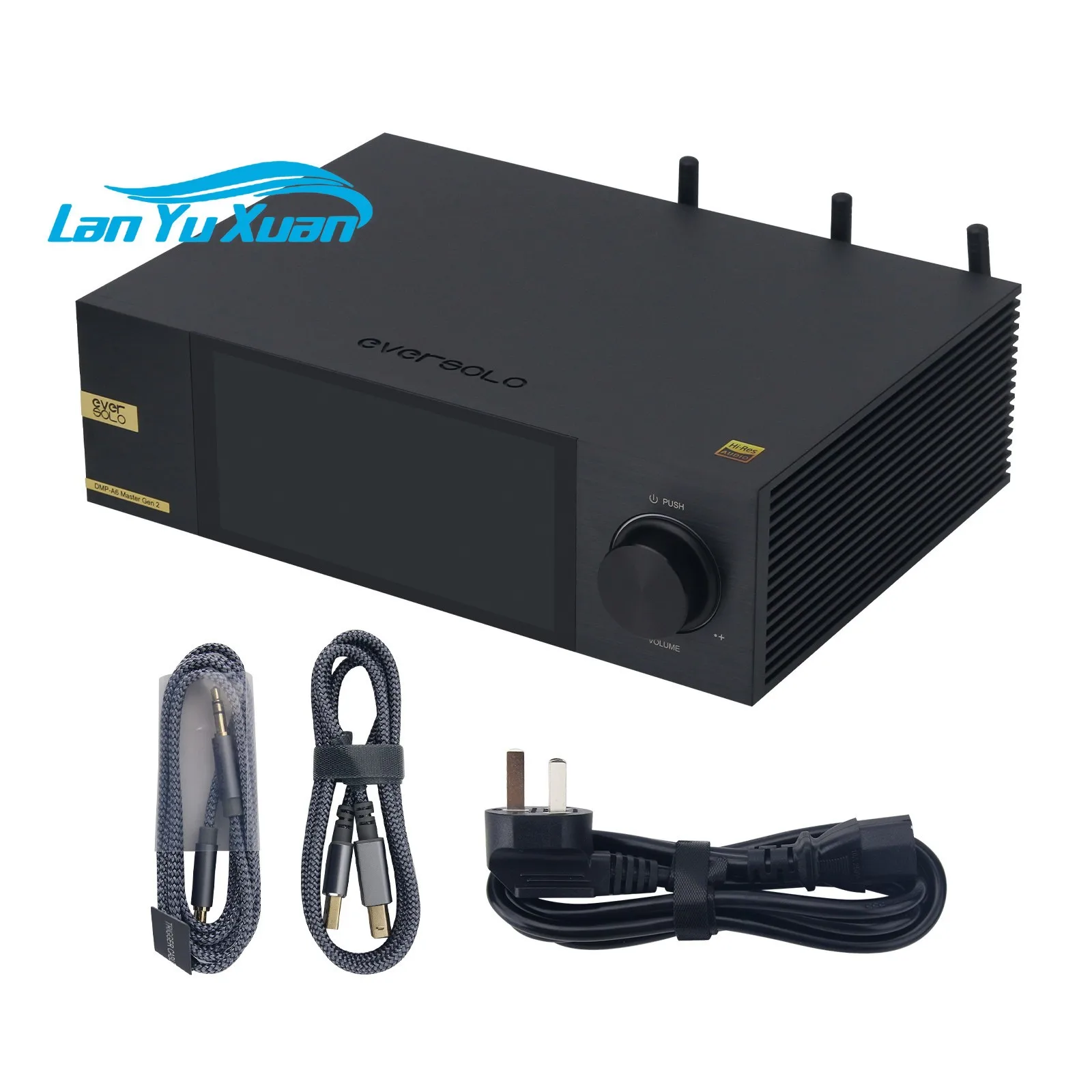 EVERSOLO DMP-A6 Master Edition Gen2 HiFi Audio Player Ultra-low Jitter Clock DAC Streaming Media with RGB Effects Knob