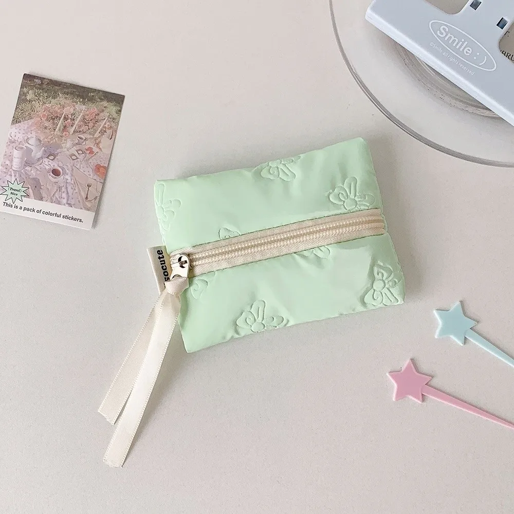 Mode Fliege Geldbörse Große Kapazität Mini Lippenstift Aufbewahrungstasche Tragbare Kopfhörer Tasche Studenten