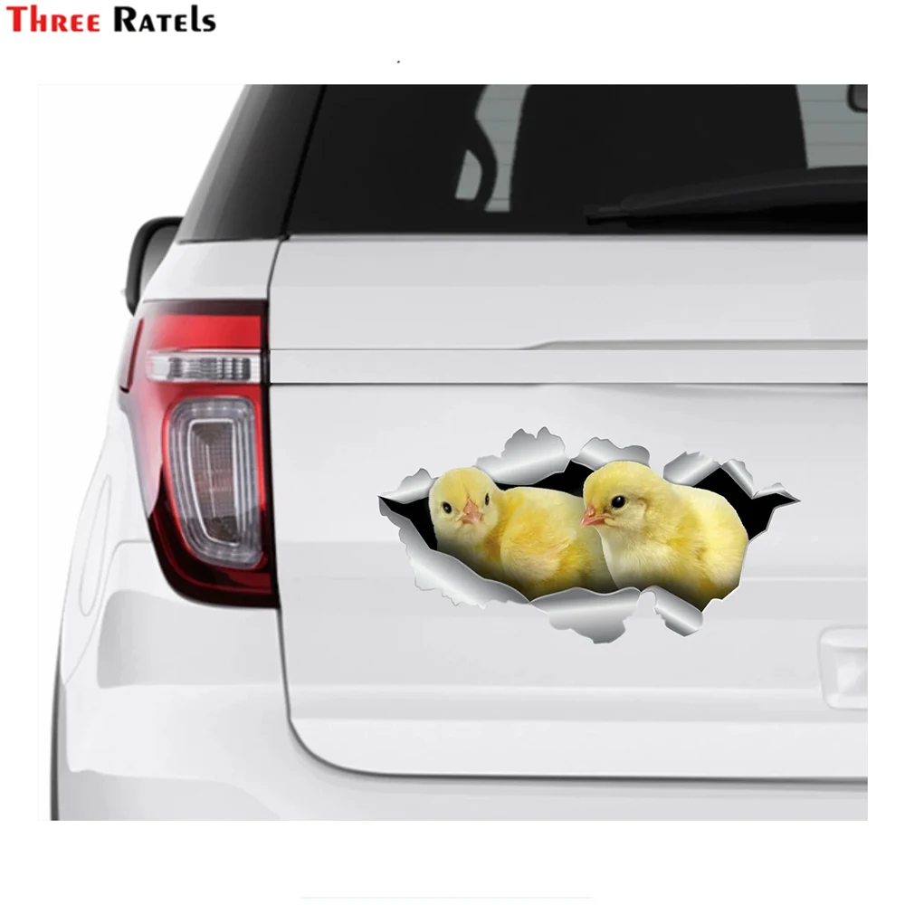 Three Ratels I593  Funny Chicken Waterproof  Auto Stickers And Declas For ford focus mk3
