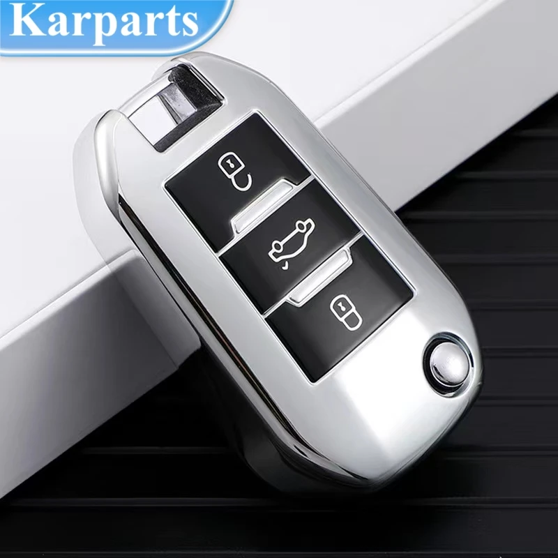 

Fashion TPU Car Key Cover Case Shell For Peugeot 208 2008 308 3008 408 508 107 301 Citroen C4 CACTUS C5 DS4 DS5 Holder Fob