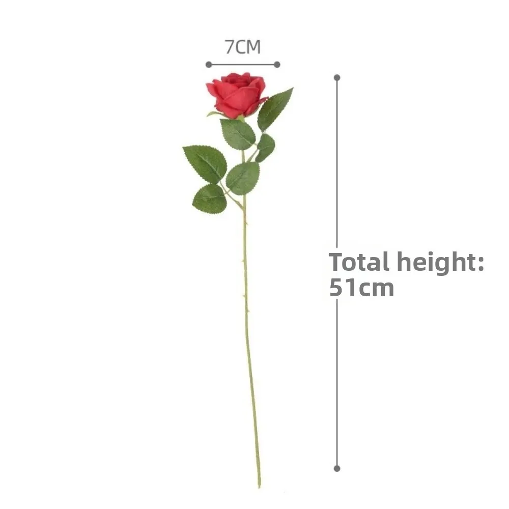 5 Stück Neue 10 Farben Künstliche Rosen DIY Partydekoration Festivalzubehör Künstliche Blumen Kleine Rosen Heimdekoration – Detail 1