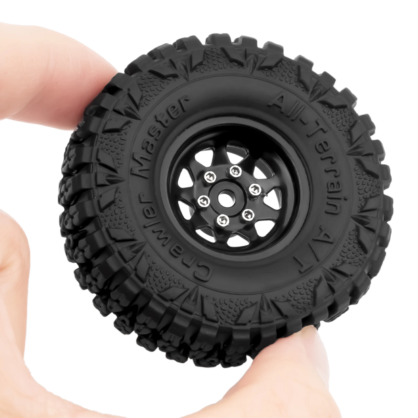 RCZIPROY 1.0 "إطارات قفل حافة 58*21 مللي متر مجموعة الإطارات ل 1/18 1/24 RC الزاحف محوري SCX24 FMS FCX24 TRX4M RC الإطارات محور ترقية أجزاء