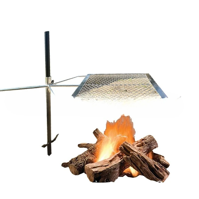 Removable Portable Fireplace Barbecue Grill Outdoor Camping Shelf Cross-border Folding Multifunctional Field Brazier
