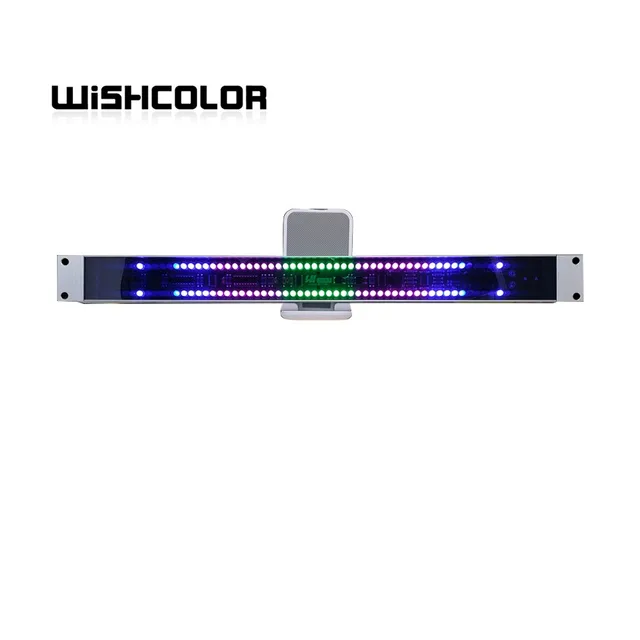 Wishcolor 19-calowy wyświetlacz muzyczny z 120 spektrum USB aktywowane głosem światło rytmiczne (Type1/2) dla szafki Audio 1U