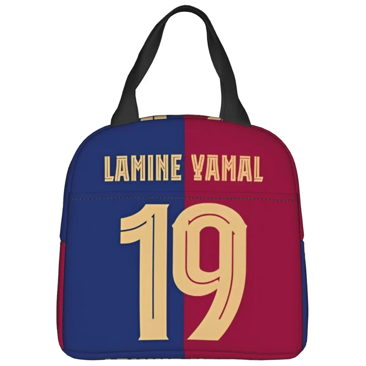 Bolsa de almuerzo Lamine Yamal, fiambrera Kawaii de futbolista, pícnic al aire libre, bolsas de comida portátiles para niños, bolsa refrigeradora gráfica impermeable