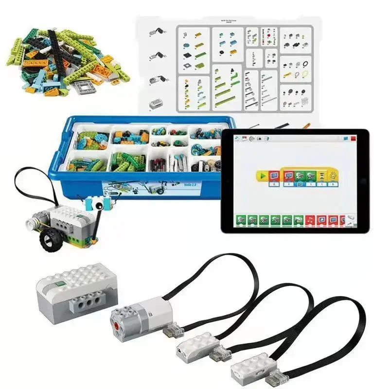 Ensemble de blocs de construction robotique technique WeDo 2.0, briques compatibles avec 45300, 3.0 dos, jouets de bricolage, nouveau