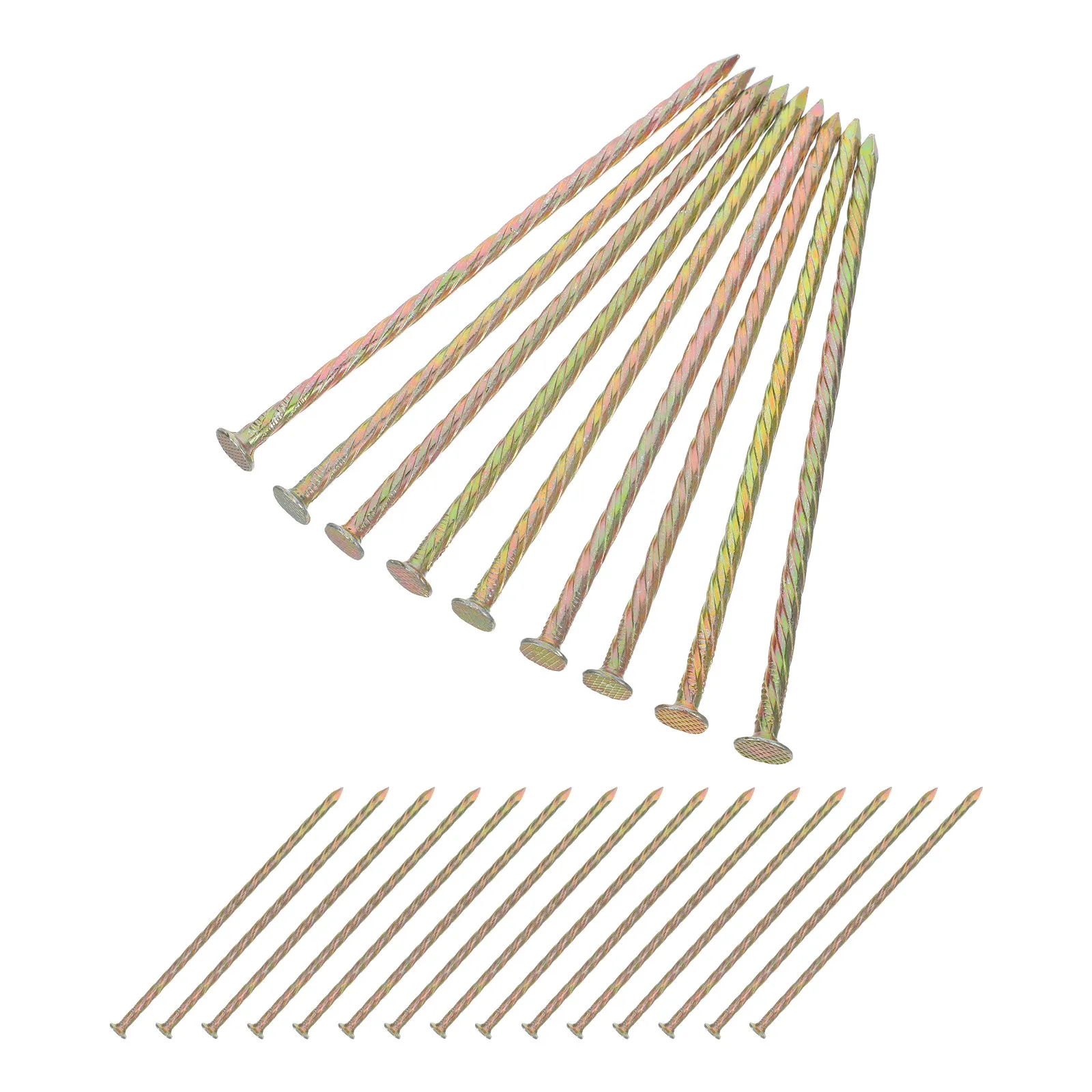 1Pack Spiral Metal Landscape Stakes 6 Inch Heavy Duty Garden Lawn Yard Paver Edging Anchoring Nails Turf Spikes Outdoor Ground