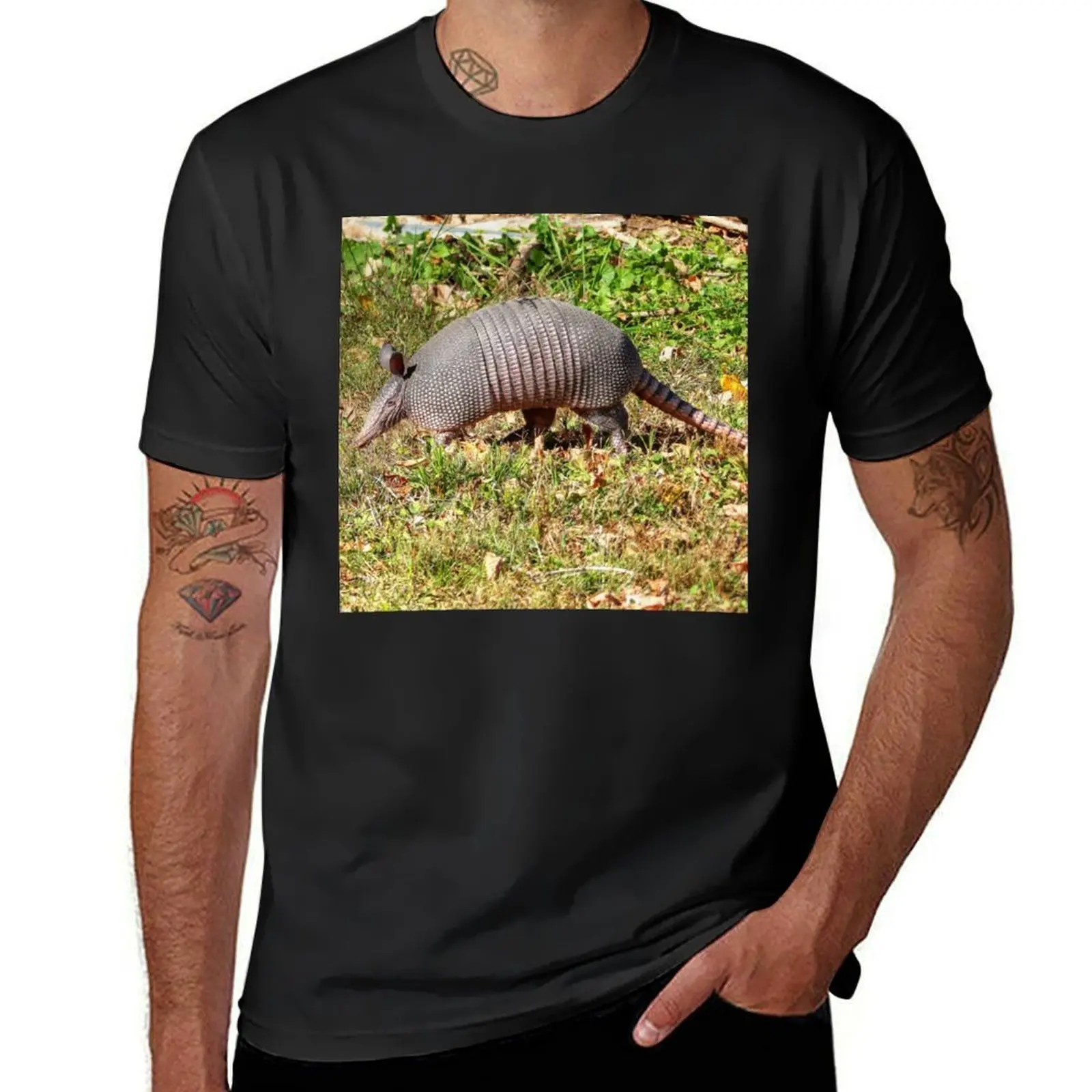 Armadillo T-Shirt summer clothes plain mens funny t shirts