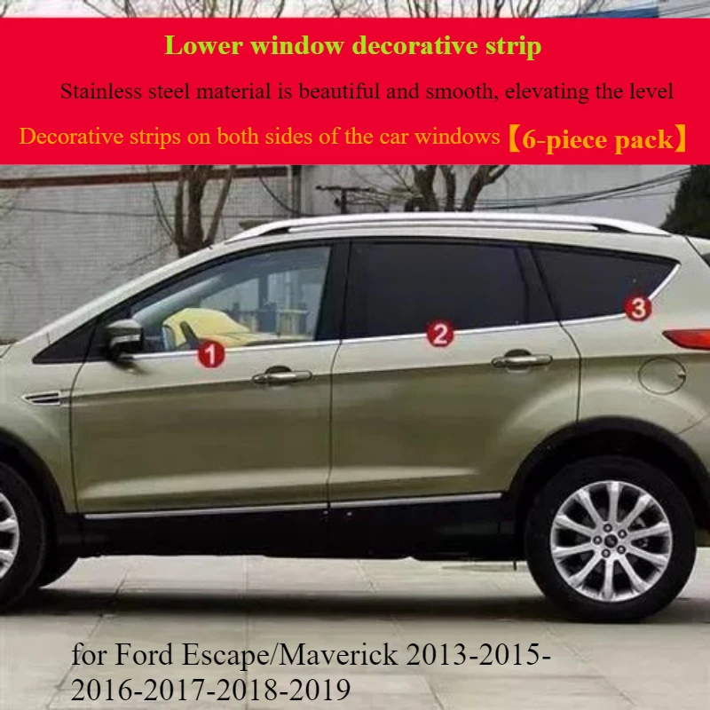

for Ford Escape/Maverick 2013-2015-2016-2017-2018-2019-2020 Car window strips/glass door and window edges Automotive products