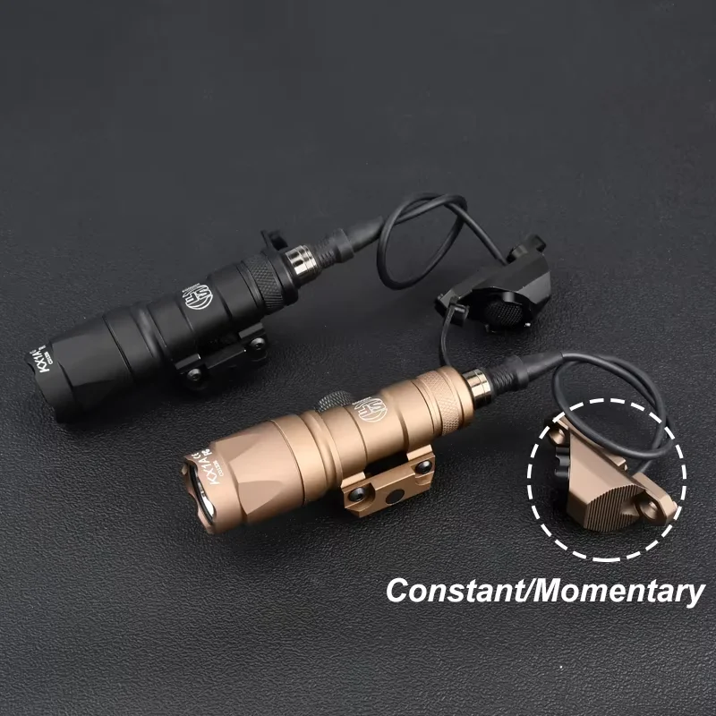 WADSN Tactical Surefire M600 M300 Airsoft Flashlight Scout Light Modbutton Switch Mlok Keymod Rifle White LED Hunting Weapon Lamp