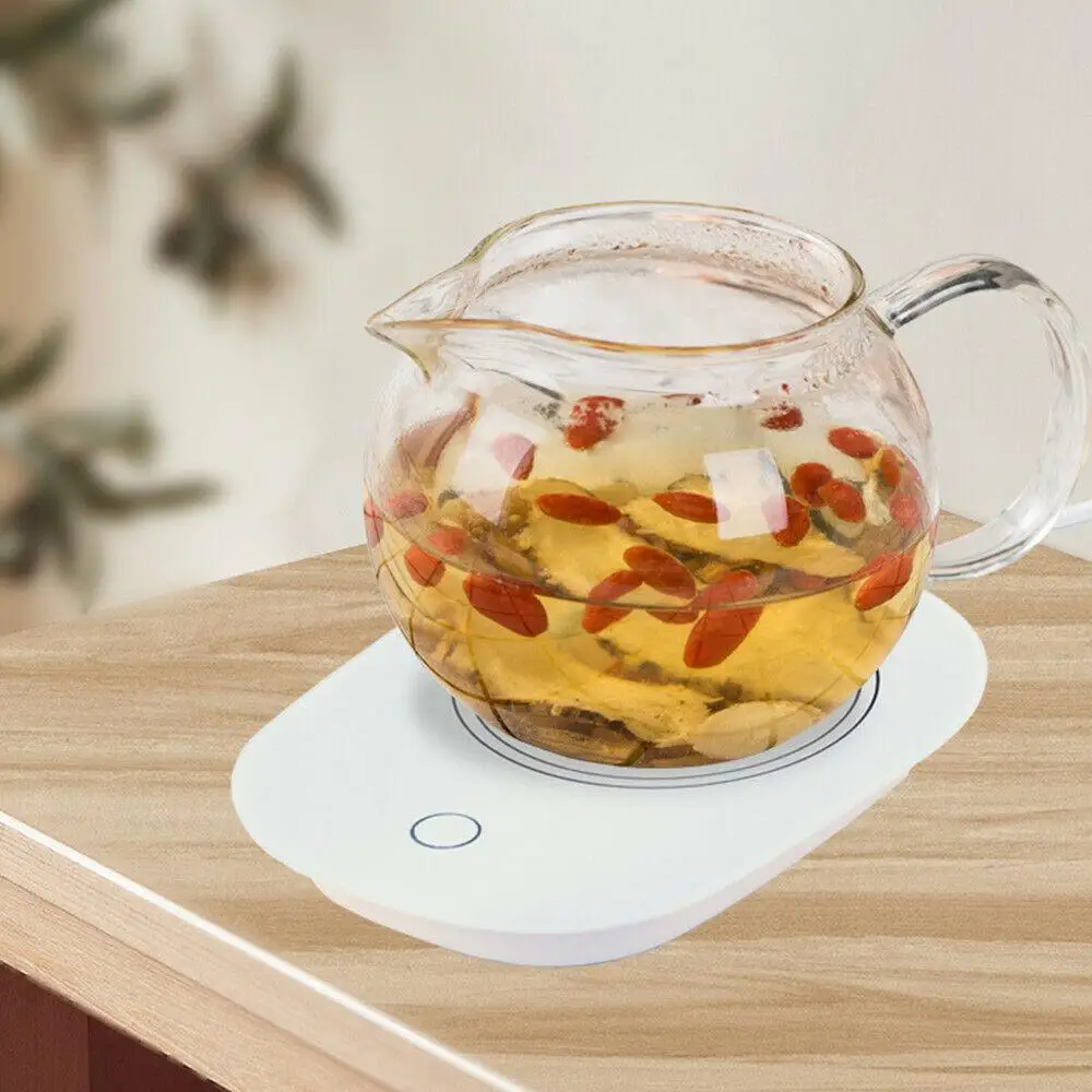 1PC Cup Heater Mat Smart Electric USB Cup Mug Tea/Coffee/Drink Warmer Heater Tray Mat 55/131°F Gravity Sensor Pad