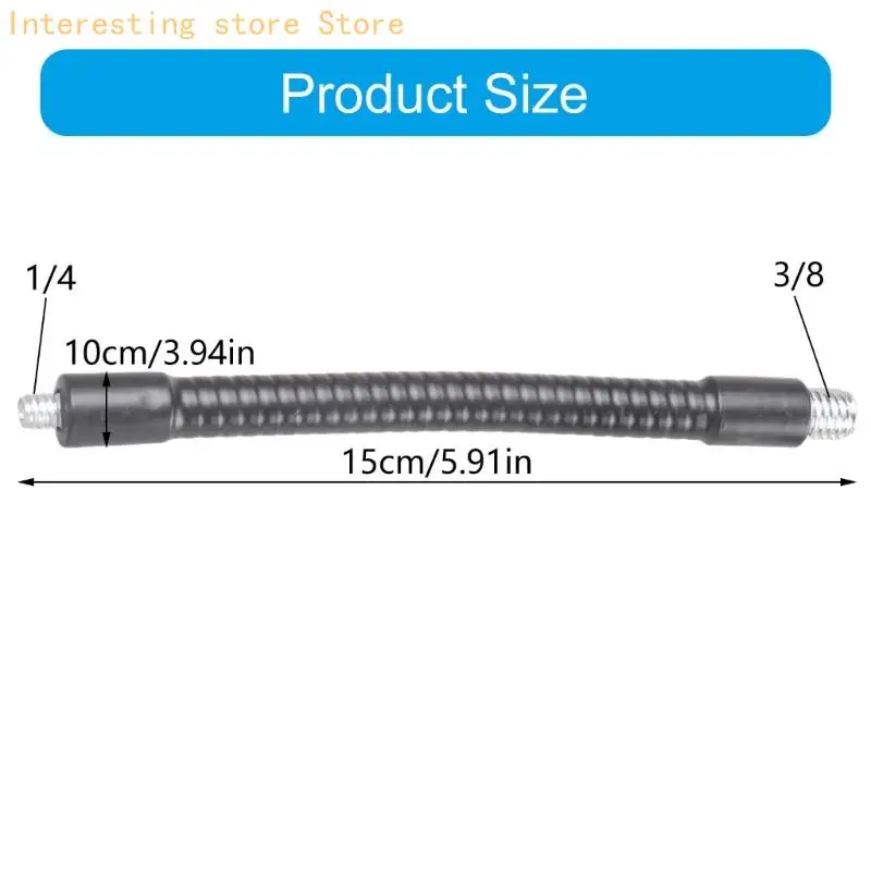 Haltbarkeit Flexibler Schwanenhalsschlauch 150 mm 1/4 auf 3/8 Konvertierungsschraubenstange für – Detail 6