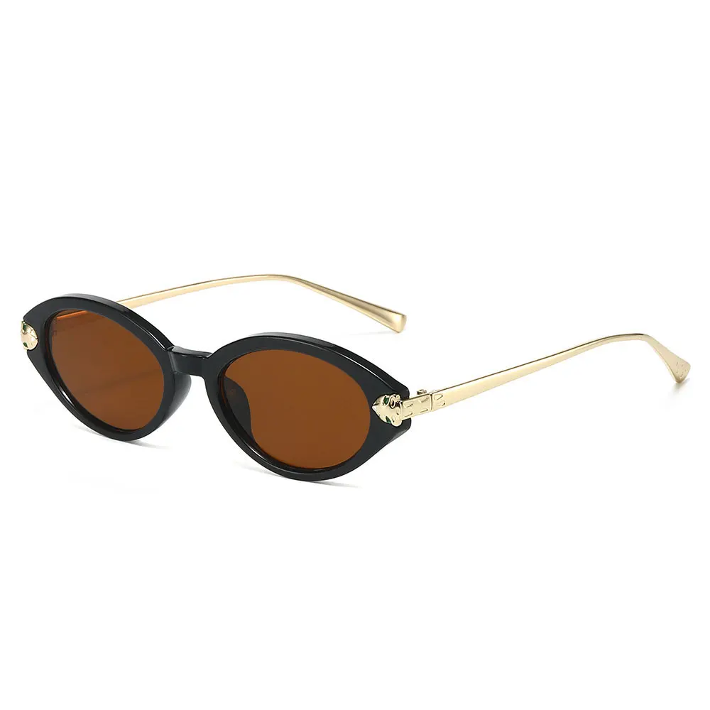2026 Neue Modische Cat-Eye PC Oval-Rahmen Sonnenbrille, Trendige und Vielseitige Outdoor-Sonnenschutzbrille für Männer und Frauen