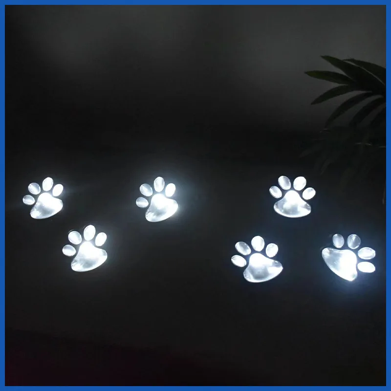 Waterproof Solar Paw Print Luzes, gato, cão, animal, ao ar livre, Natal, decoração de Dia das Bruxas, jardim, pátio, luz do gramado