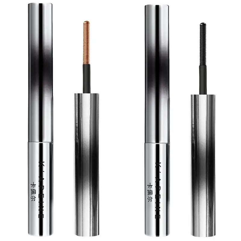 Impermeável Smudgeproof Black and Brown Mascara, Curling Alonga Extensões de Cílios, Não mancha, Cabeça de Metal, Olhos Maquiagem, Cosméticos Ferramenta