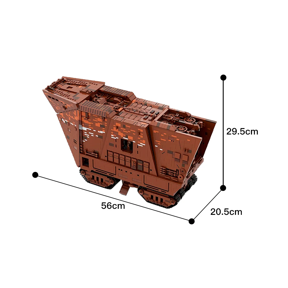 Moc 7346 Pcs Sandcrawler Bouwstenen Model Ruimte Oorlog Film Constructie Montage Speelgoed Volwassenen Kinderen Verjaardag Kerstcadeaus