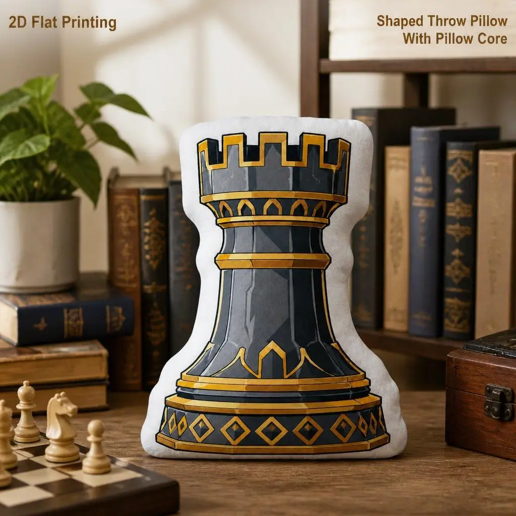 Rook Chess Players Gift Plush Pillow Cushion Irregular Stuffed Throw Pillow Home Decor Gift Sofa Bed Home
