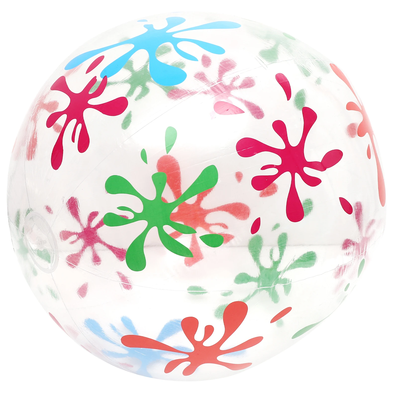 

Creative Printing Transparent Inflatable Ball 80cm Diameter Durable Elastic Outdoor Beach Kids Bouncing Stretch Ball