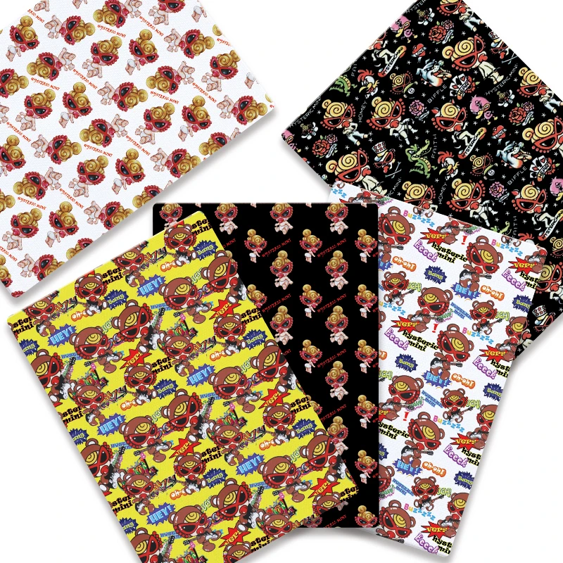 Cartoon hot DIY hand sewn patchwork quilted baby dress home piece 140cm printed cute sewn children's fabric