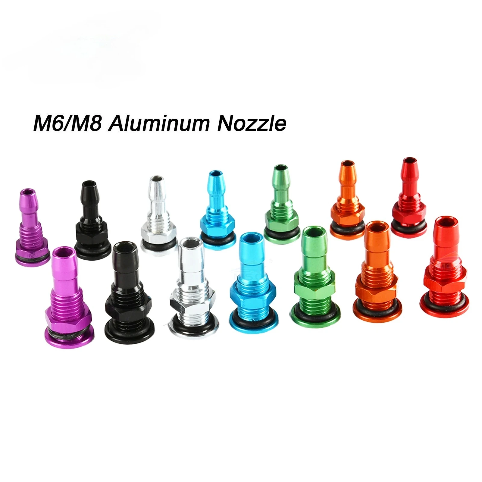 1pc RC Boat M6/M8 Aluminum Nozzle 7 Color Available Suitable For Electric Boat Methanol Gas oline Boat 26CC