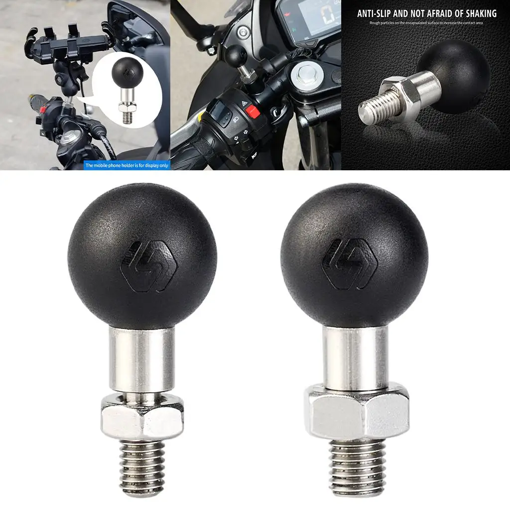 Motorcycle Bolt Ball Adapter Fixed Bracket Base Adapter Accessories Parts Replacement Motorcycle Handlebar Clamp Base Mount