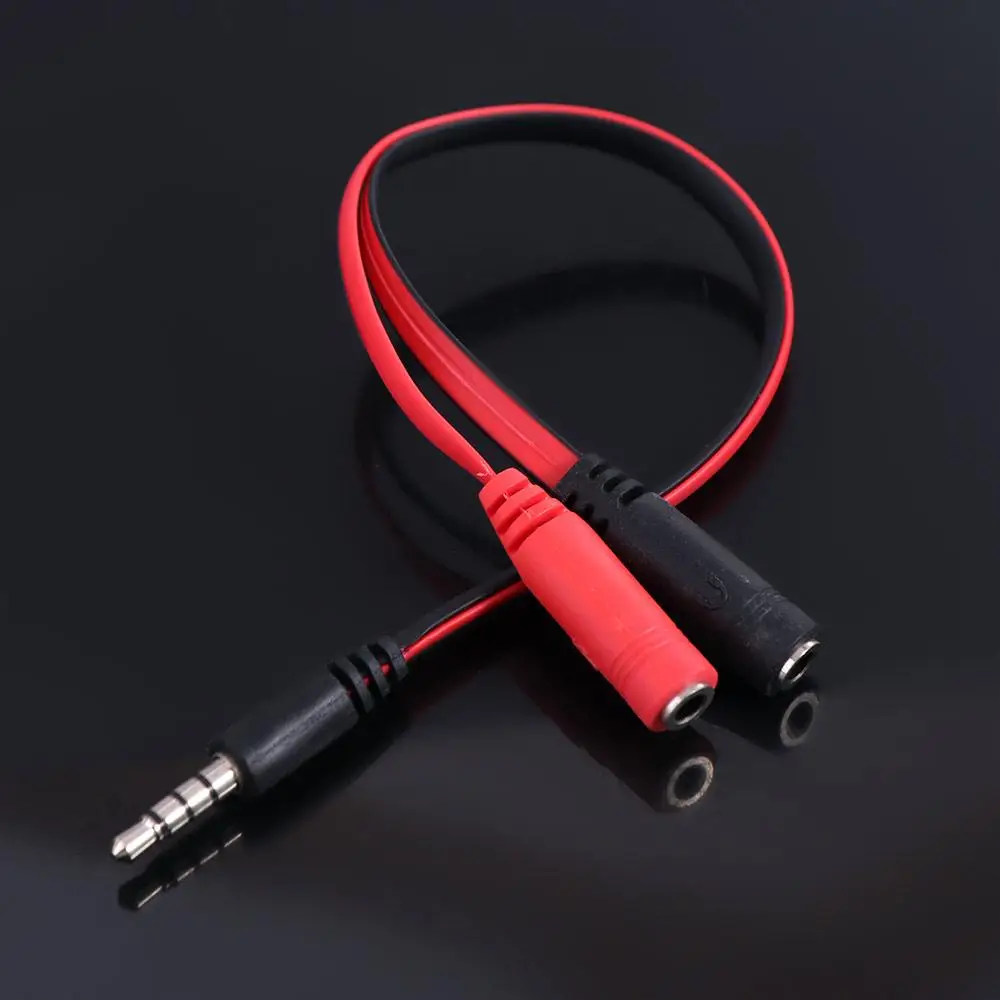 1 Male To 2 Female 3.5 Jack Audio Splitter Cable 1 Female To 2 Male Adapter Cord PVC Stereo