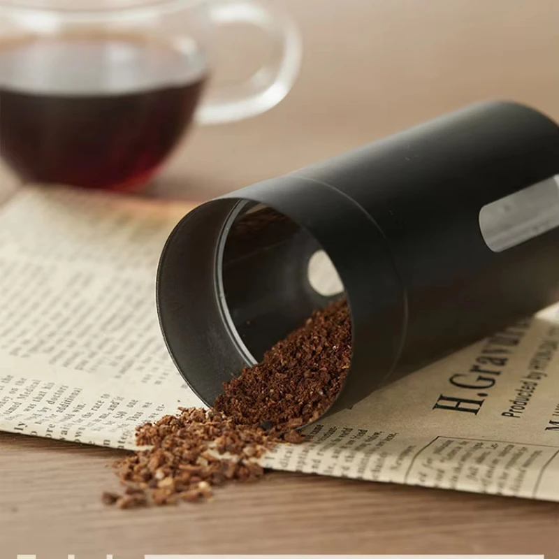 Кофемашина для кемпинга на открытом воздухе, ручная кофеварка в зернах, портативная ручная мини-кофемашина из нержавеющей стали, кофеварка