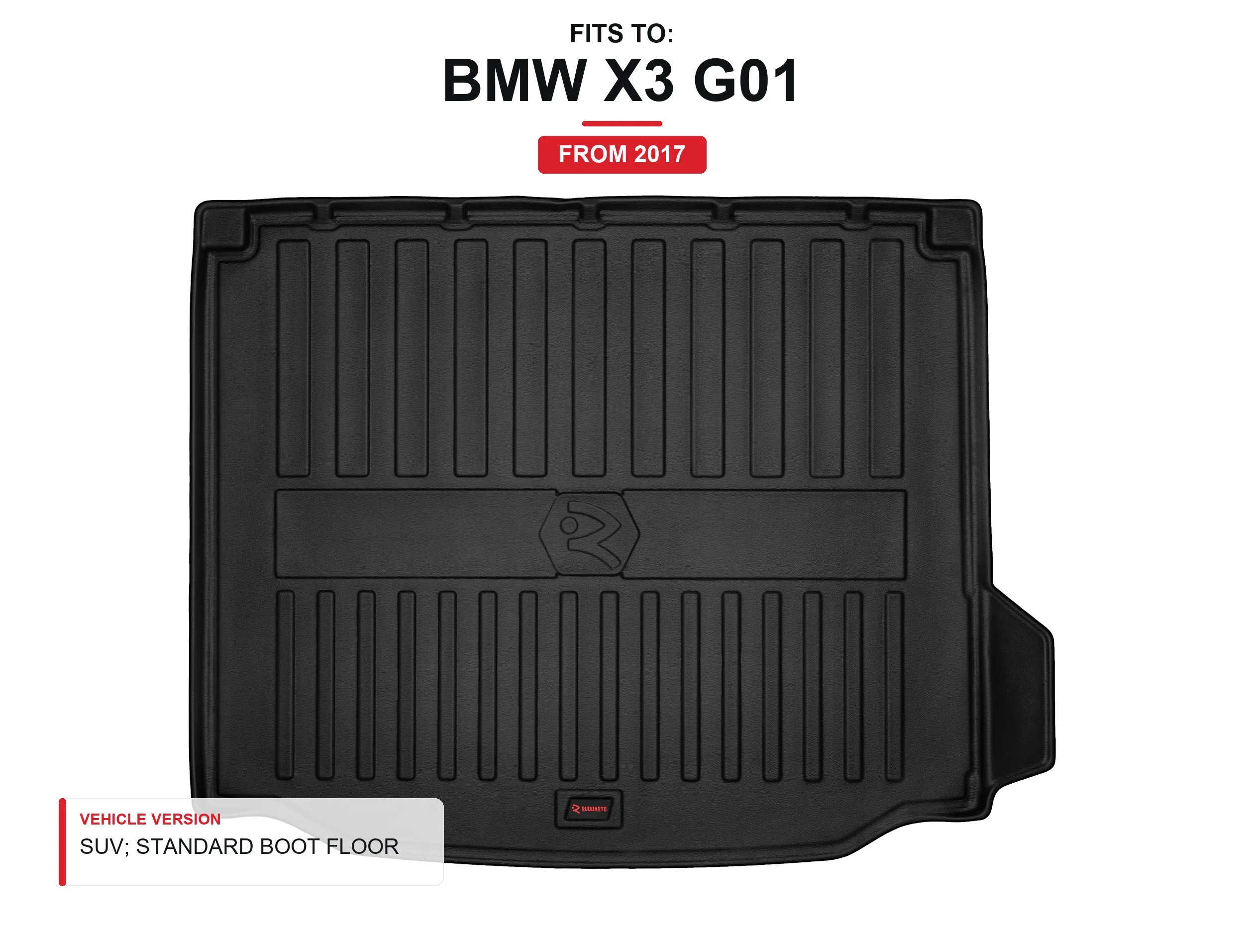 3D TPE kofferbakmat voor: BMW X3 G01 2017- SUV