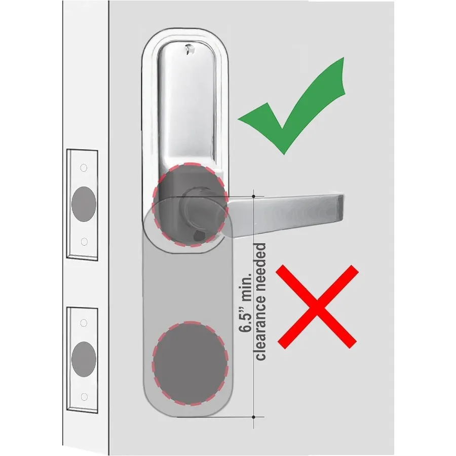 قفل باب بمقبض رافعة ميكانيكي مزدوج الجوانب مع مغزل مربع لتعزيز الأمان وسهل التركيب