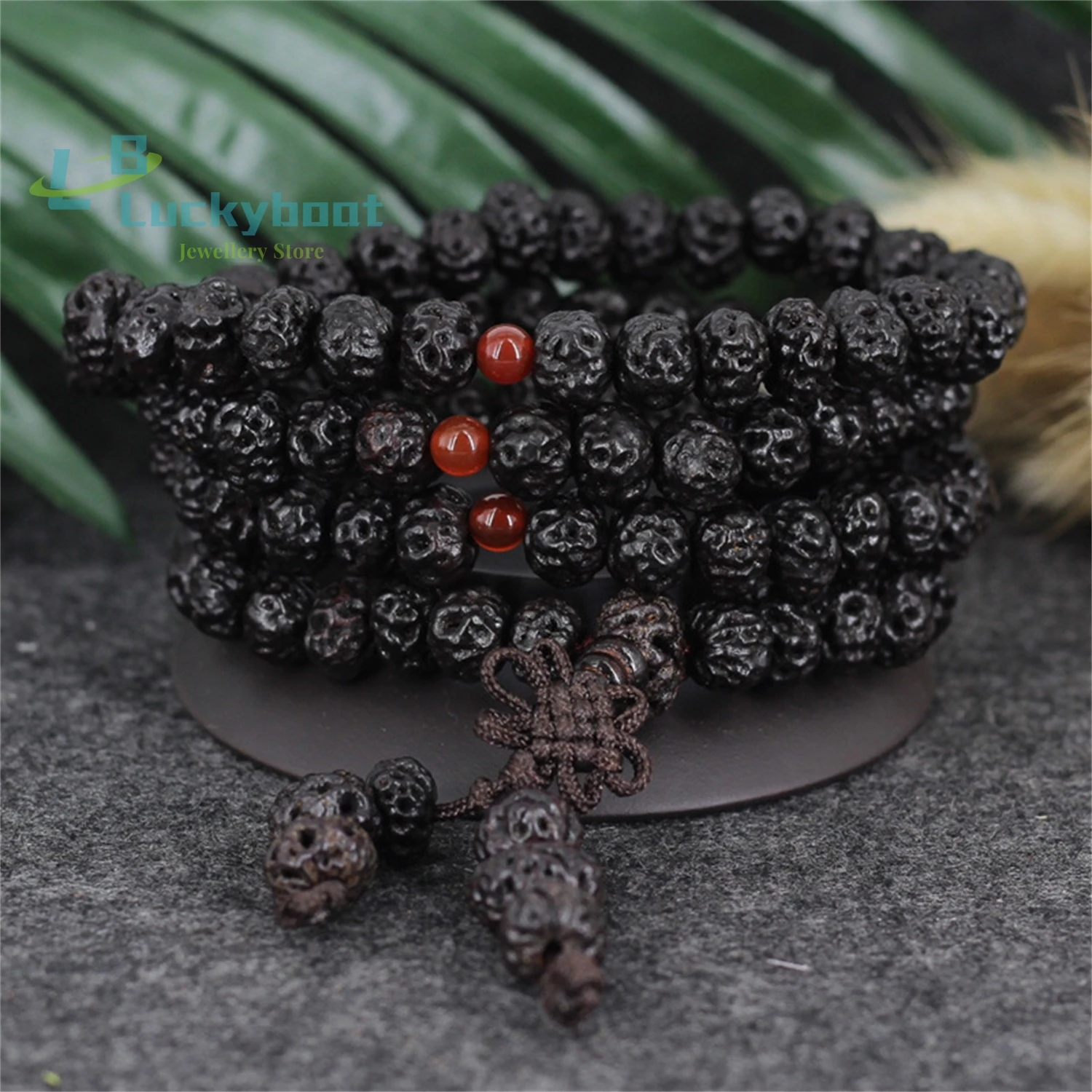 

Natural Ruyi Zi Bodhi Seed 108 Handstring Tianyi Zi Original Seed Bodhi Multi Circle Bracelet Retro Ethnic Men's and Women's Jew