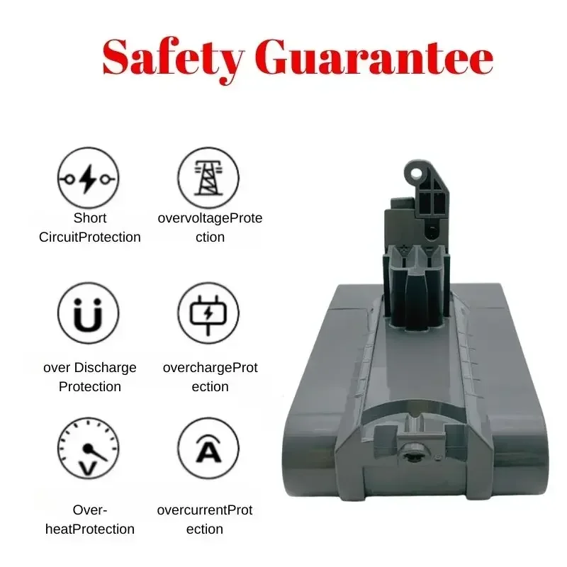 for Dyson V6 Battery , 21.6V 12800mAh for Dyson V6 Vacuum Cleaner DC58,DC59,DC62,650,770,880,SV03,SV04,SV05,SV06,SV07,SV09