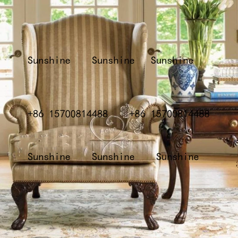 Spong Wood Armrest Chair Cheap High Back Relax Ergonomic Nordic Living Room Chairs Modern Comfy Woonkamer Stoelen Home Furniture