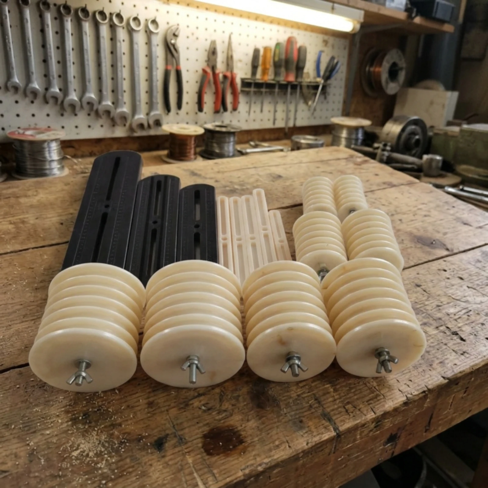 4 Pieces Motor Repair Coil Winding Mold Stacked Electric Motor Winding Mold for Technicians, Workshop