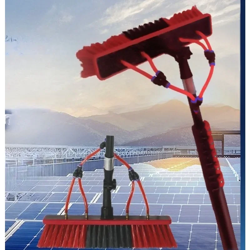 Photovoltaic panel cleaning tool Solar glass telescopic rod