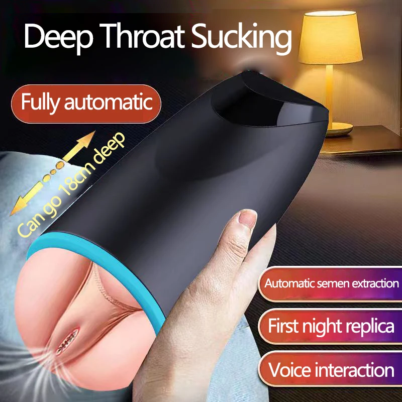 Oral Vaginal Penis Vibrator Masturbator Cup Vibrating Male Telescopic Masturbator for Men Oral Pocket Pussy Masturbation