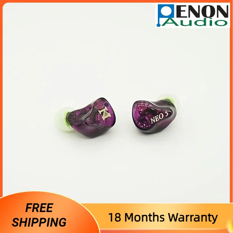 

ISN Audio NEO 5 4BA +1 Diaphragm Dynamic Driver Hybrid 2Pin 0.78mm HiFi High-Performance Audiophile In-ear Earphone IEMs
