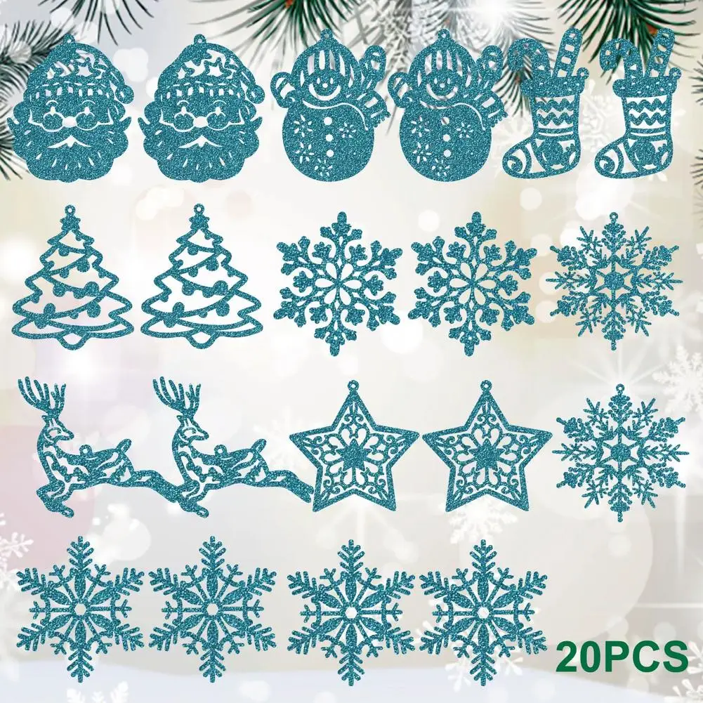 

Christmas Snowflake Ornament Drop Decoration Craft Arts Baubles Tags Hanging Ornament for Christmas New Year Kid Gifts D0H5